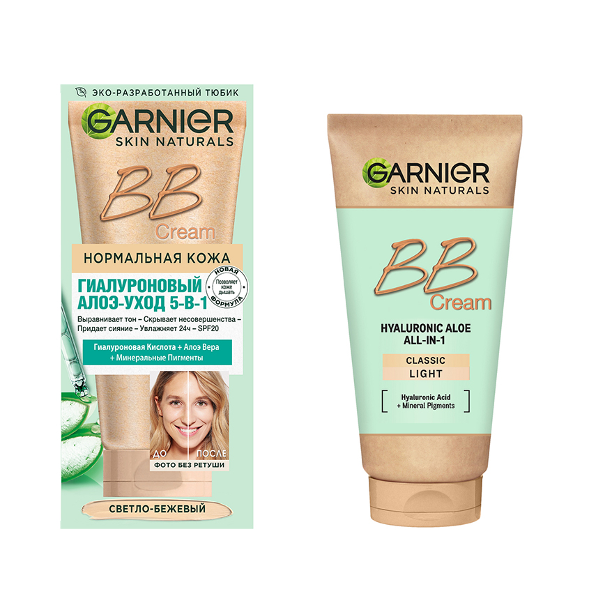 Krem dlaliцa `garnier`` skin aturals` bb cream gialuronowый aloэ ...