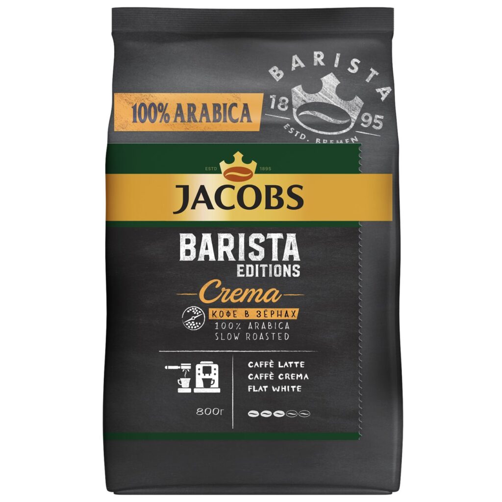 Кофе -зernaх jacobs barista crema 800g
