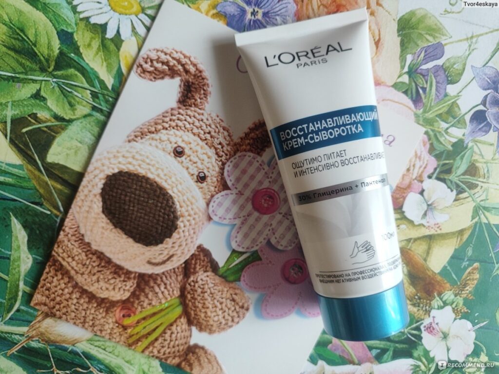 Кррем дл-ruk l'oreal paris vvosstananananavaющiй krem-sыvorotka dlai