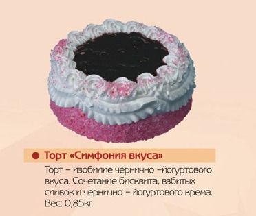 Торт Симфония. 